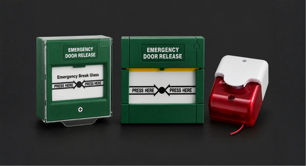 ปุ่ม Emergency Exit สำหรับระบบรักษาความปลอดภัย